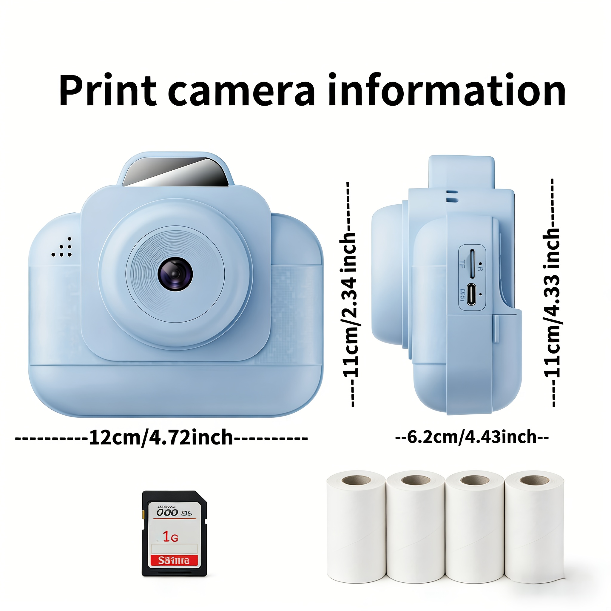 Портативный фотопринтер (синий – обзор и цена Photo Printer